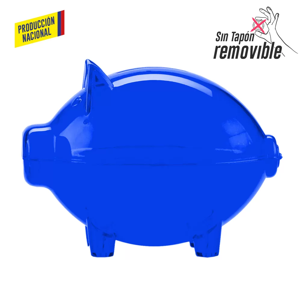 Alcancia Mini Cerdito Cristal Producción Nacional 1