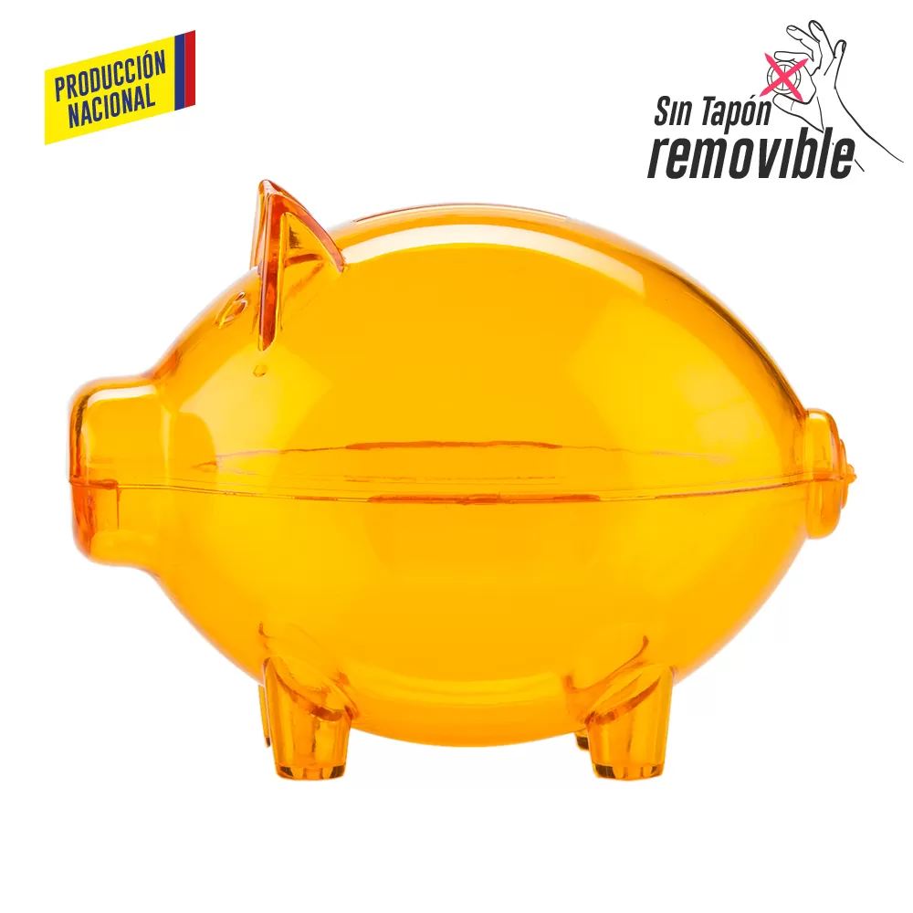 Alcancia Mini Cerdito Cristal Producción Nacional 2