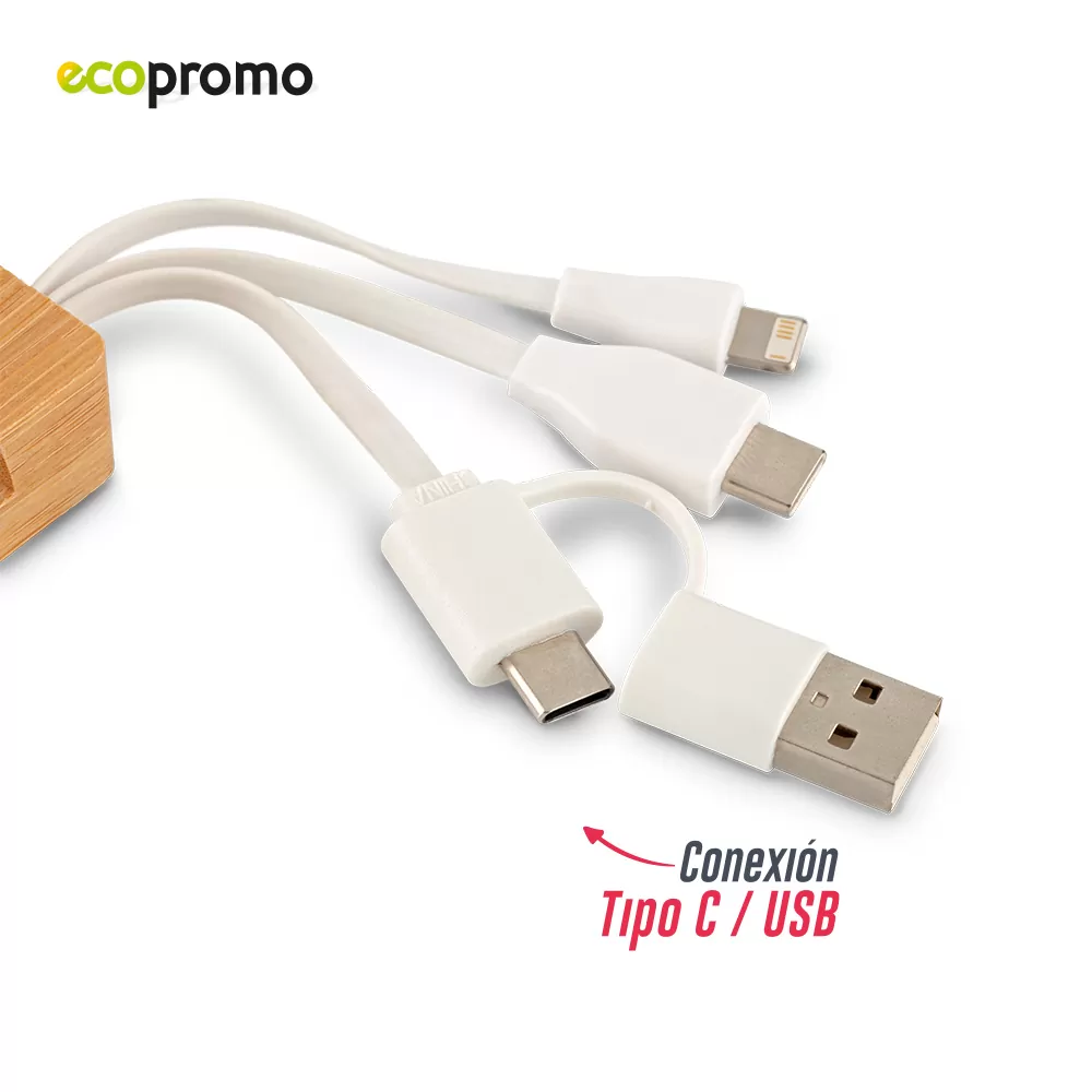 Cable Multicargador 31 Bamboo 2