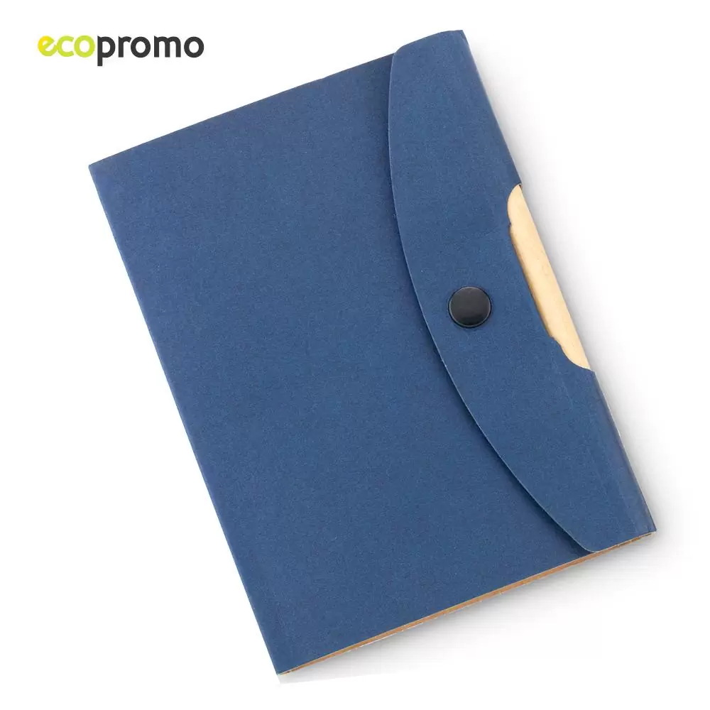 Libreta con Bolígrafo Button Reciclable 0