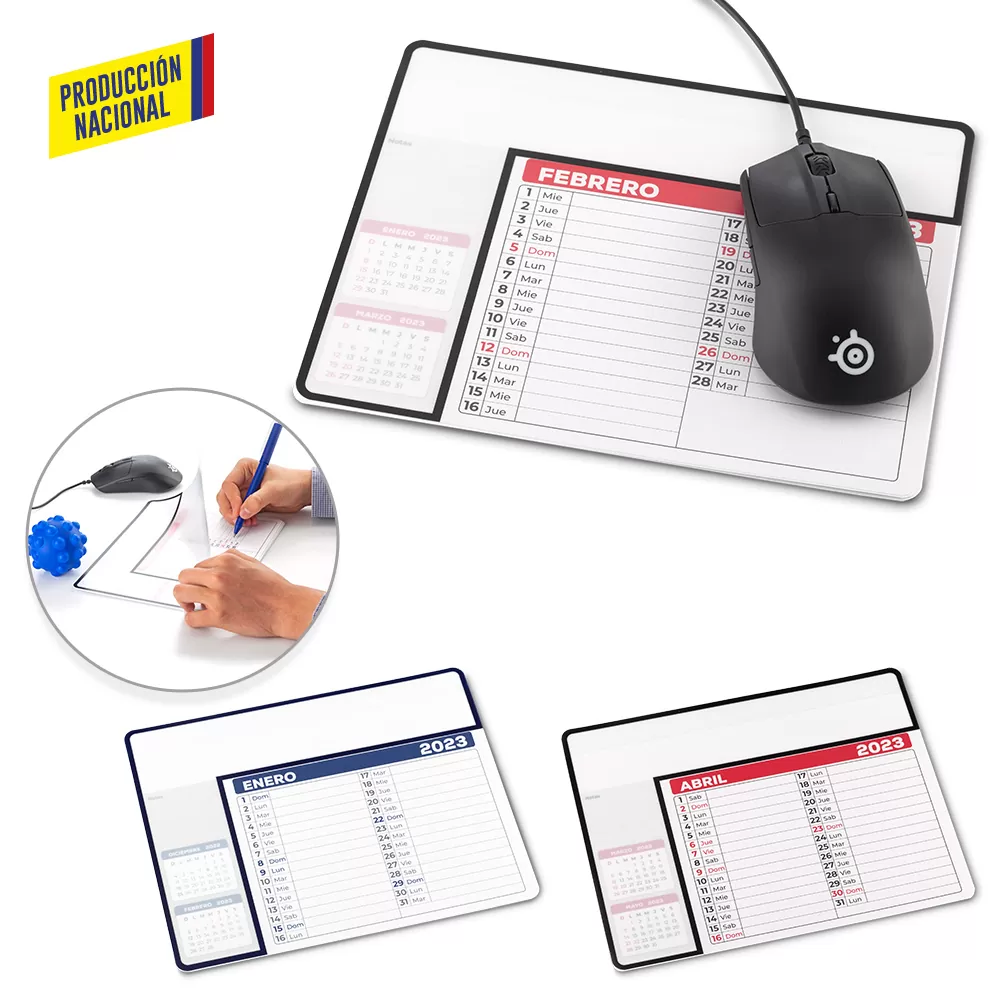 Mouse Pad Calendar 8211 Producción Nacional