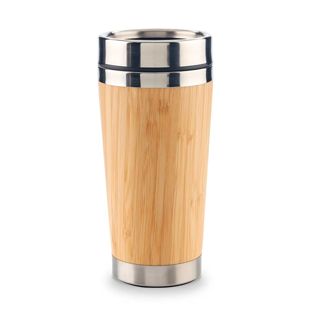 Mug Metálico con Bamboo 500ml 1