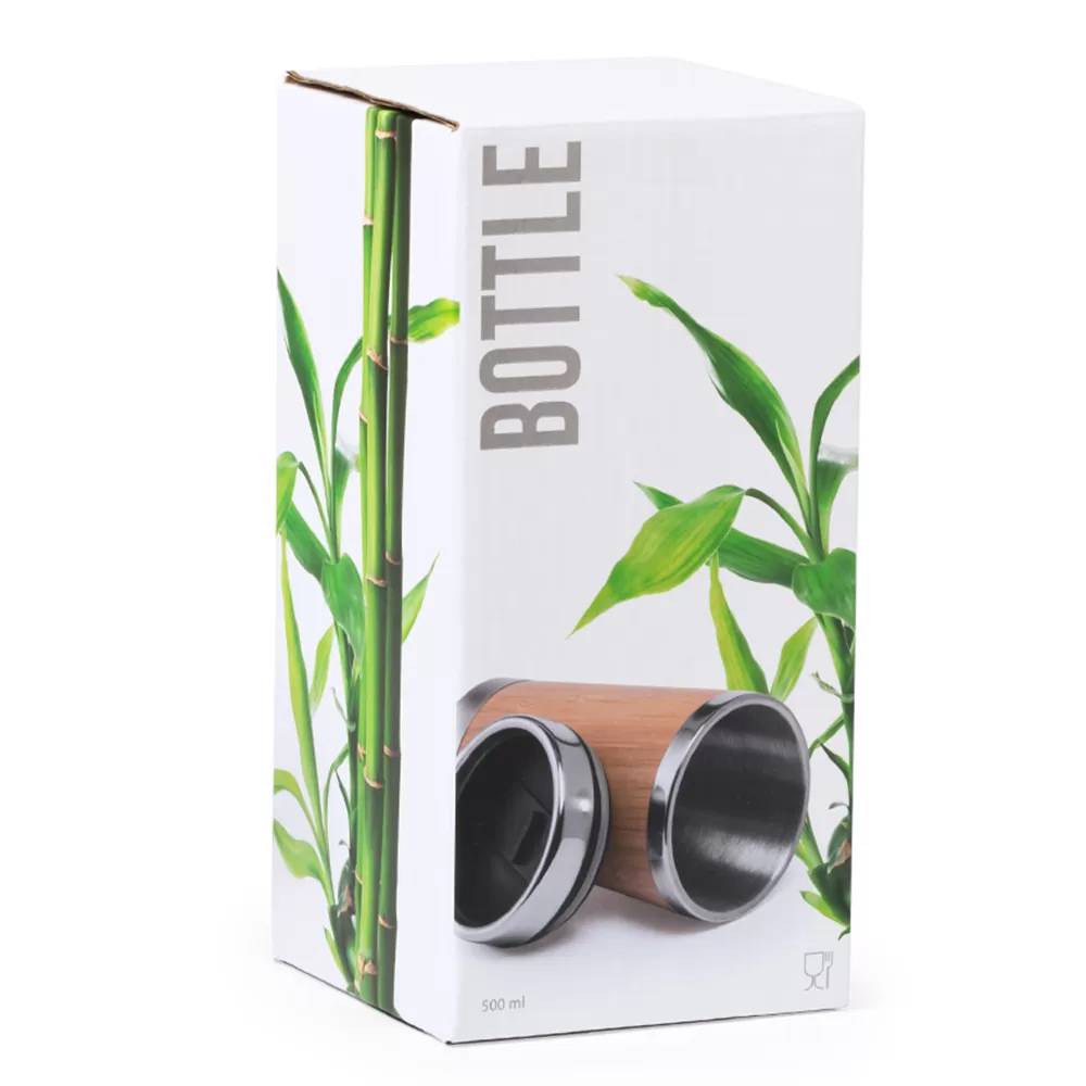 Mug Metálico con Bamboo 500ml 2