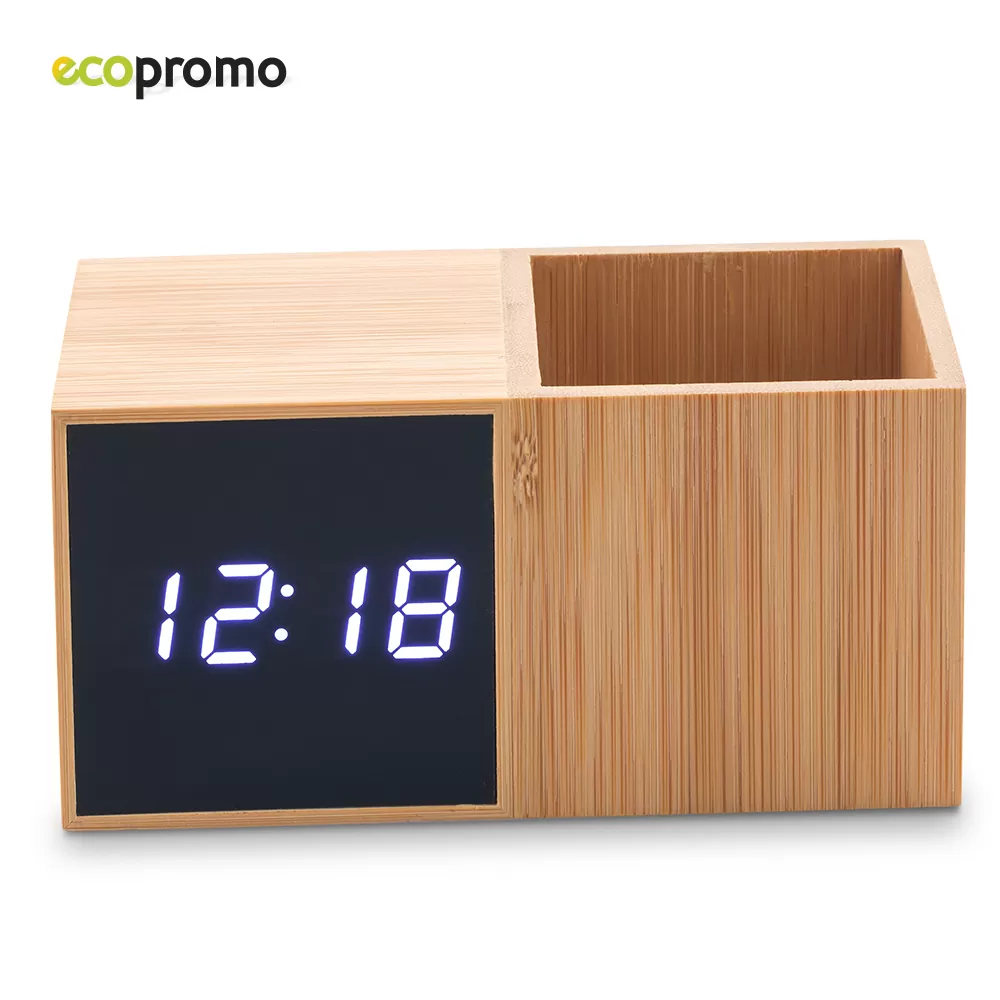 Reloj con Portabolígrafo Bamboo 0
