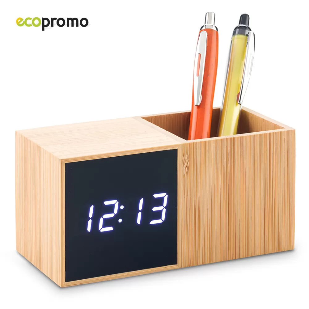 Reloj con Portabolígrafo Bamboo 1