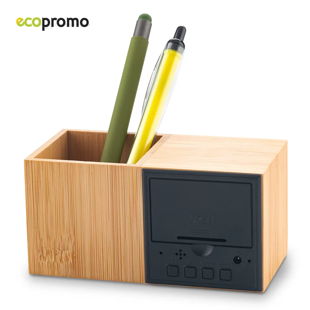 Reloj con Portabolígrafo Bamboo 2