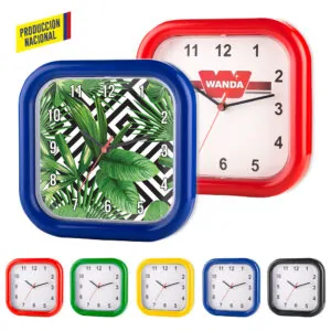 RELOJ MONDRIAN CUADRADO 8211 PRODUCCION NACIONAL