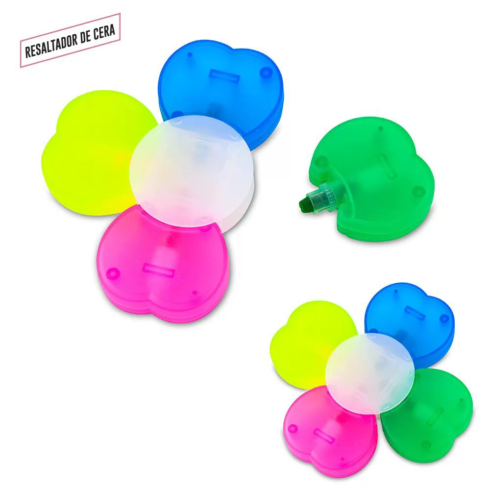 Resaltador Magico en Cera Flower 8211 4 colores