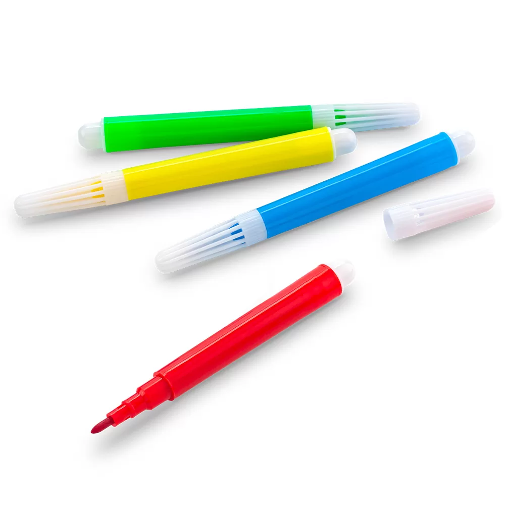 Set de 4 mini Marcadores Tinta Lavable 0