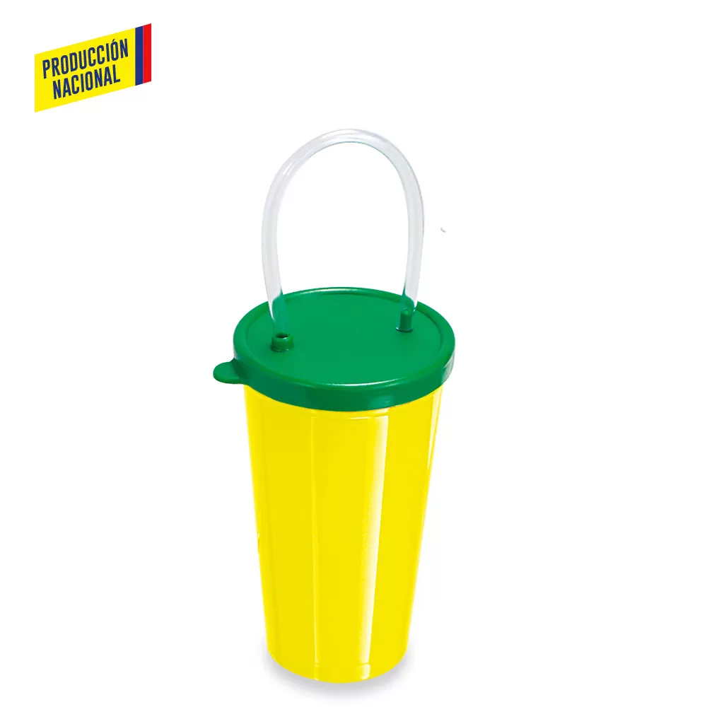 Vaso con Pitillo 14 OZ stock telefònicamente 1