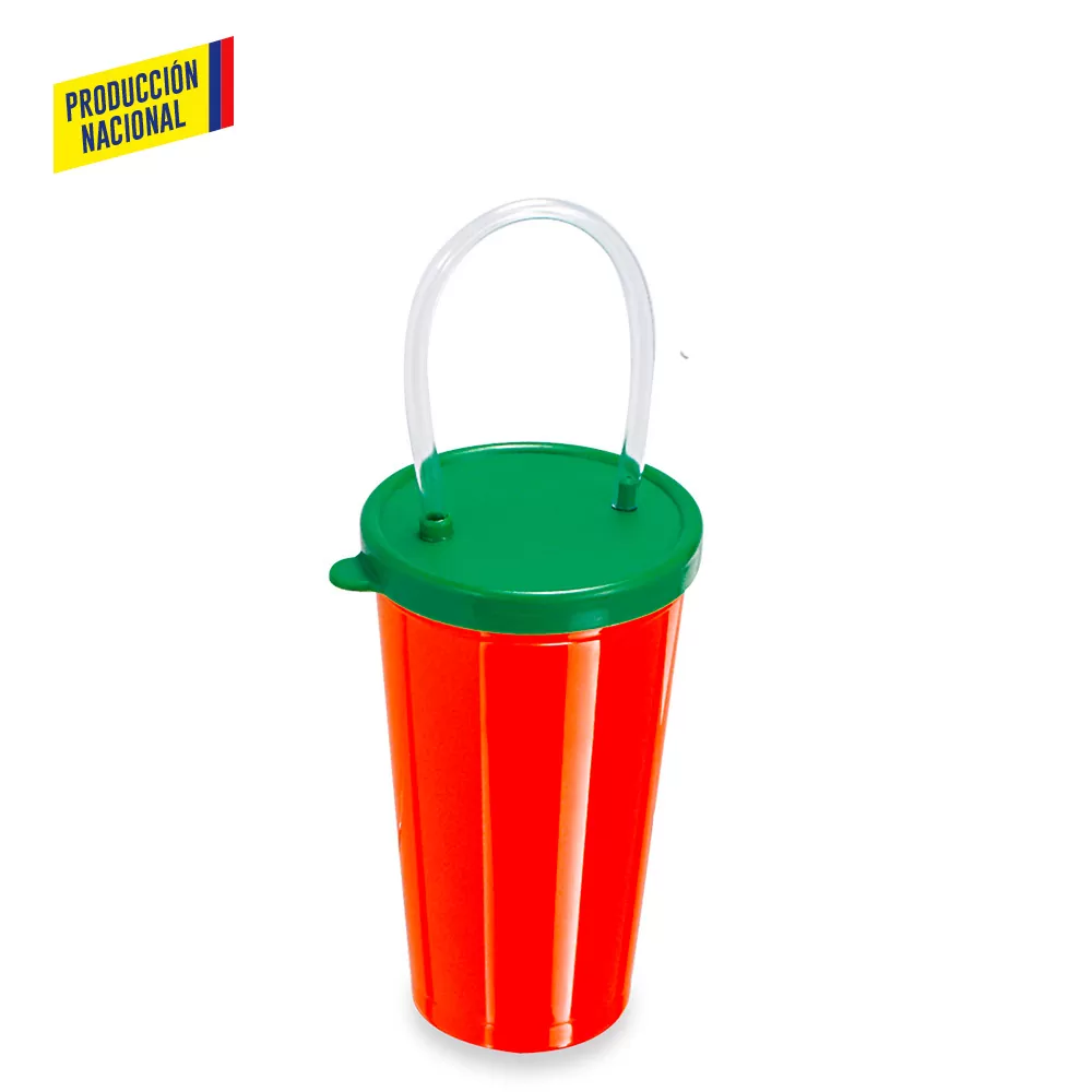Vaso con Pitillo 14 OZ stock telefònicamente 2