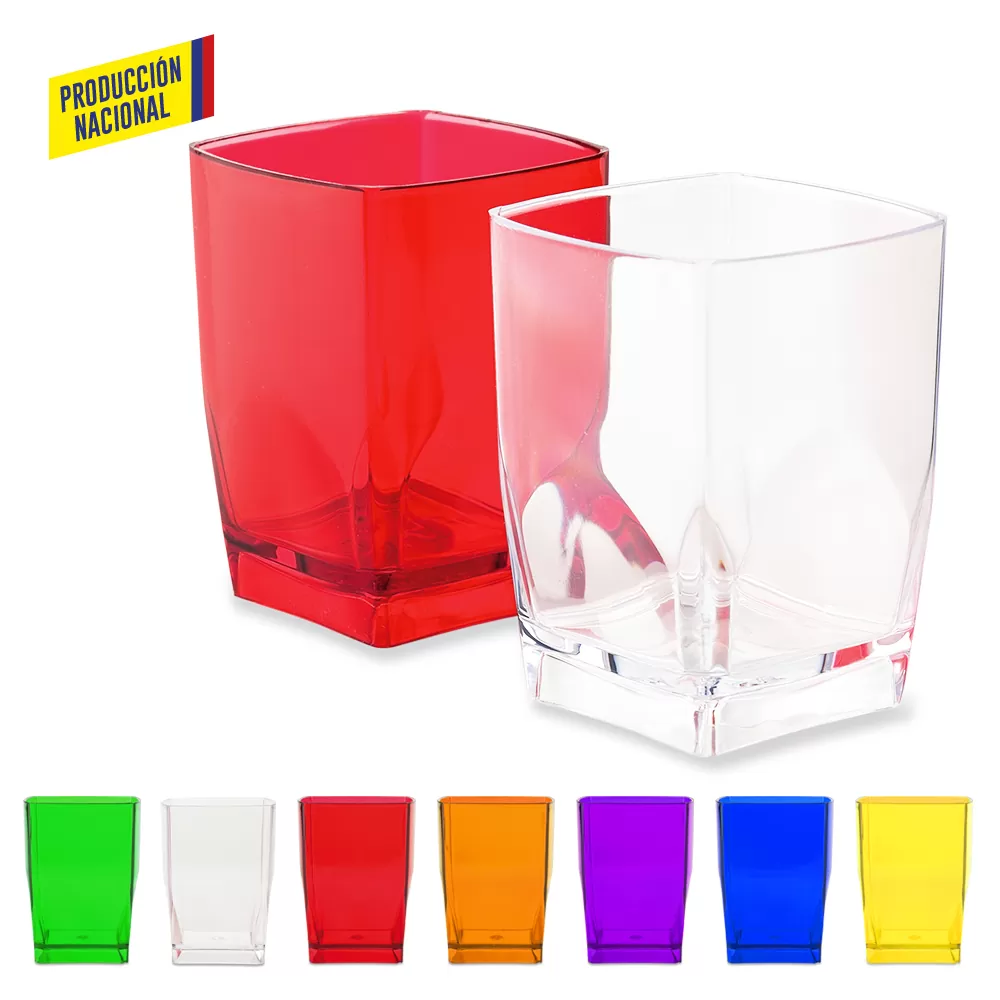 Vaso Cuadrado 7oz Cristal 8211 Produccion Nacional