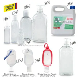 Gel Antibacterial TransparenteProducción Nacional