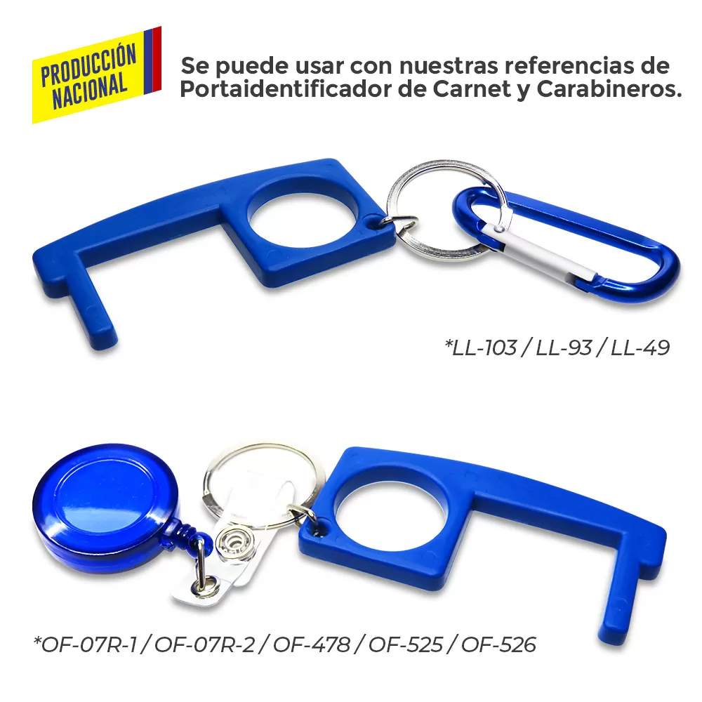 LLAVERO PLASTICO MULTIUSOS ANTICONTACTO 8211 PRODUCCION NACIONAL 1