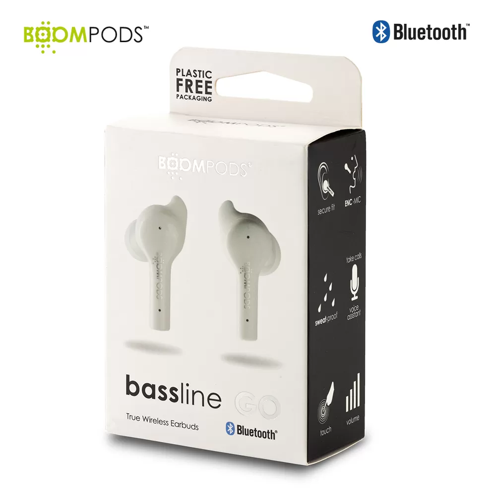 Audífonos Bluetooth Bassline Go Boompods 2