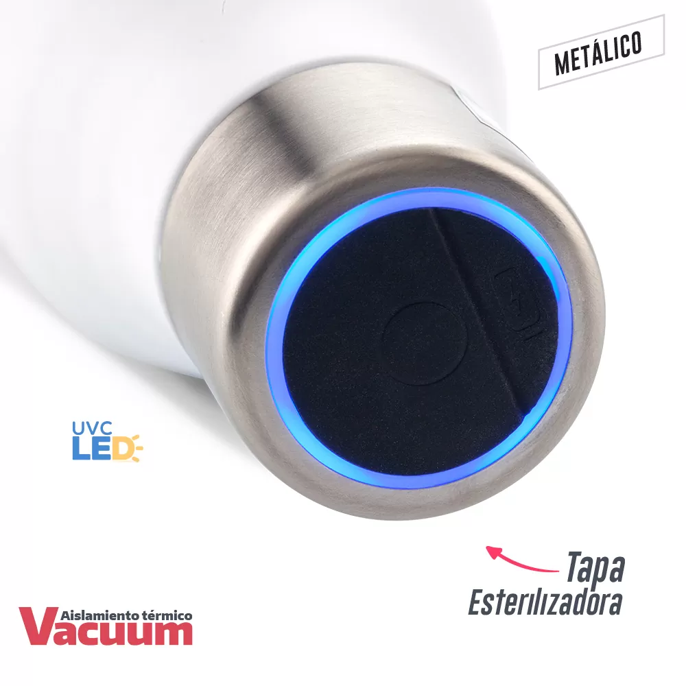Botilito Metálico UV-C Clean 500ml 3
