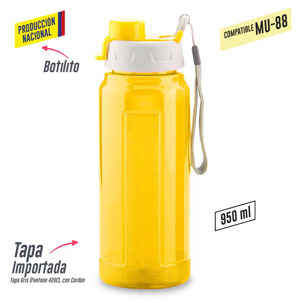 Botilito Plastico Galaxy 950ml-Produccion Nacional 0