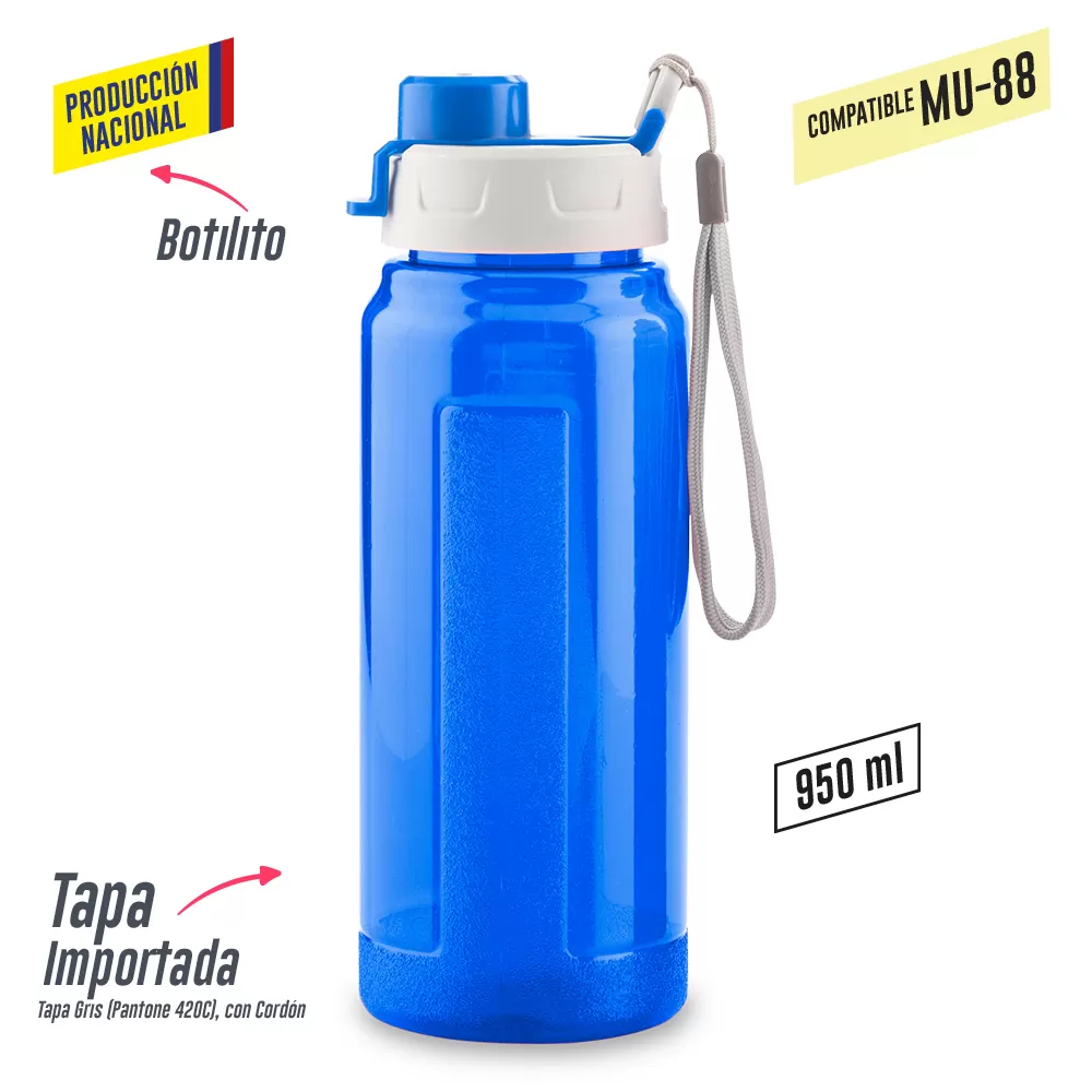 Botilito Plastico Galaxy 950ml-Produccion Nacional 1