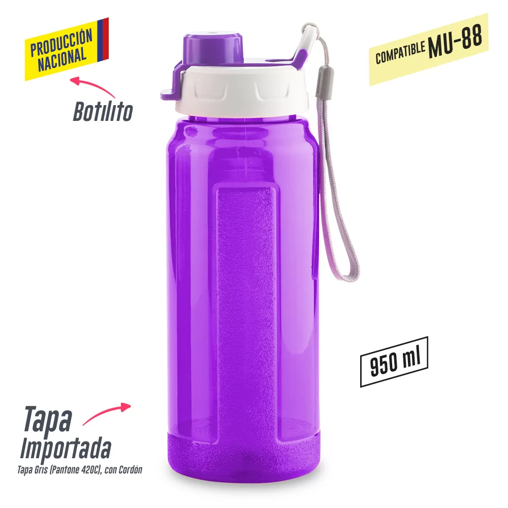 Botilito Plastico Galaxy 950ml-Produccion Nacional 2