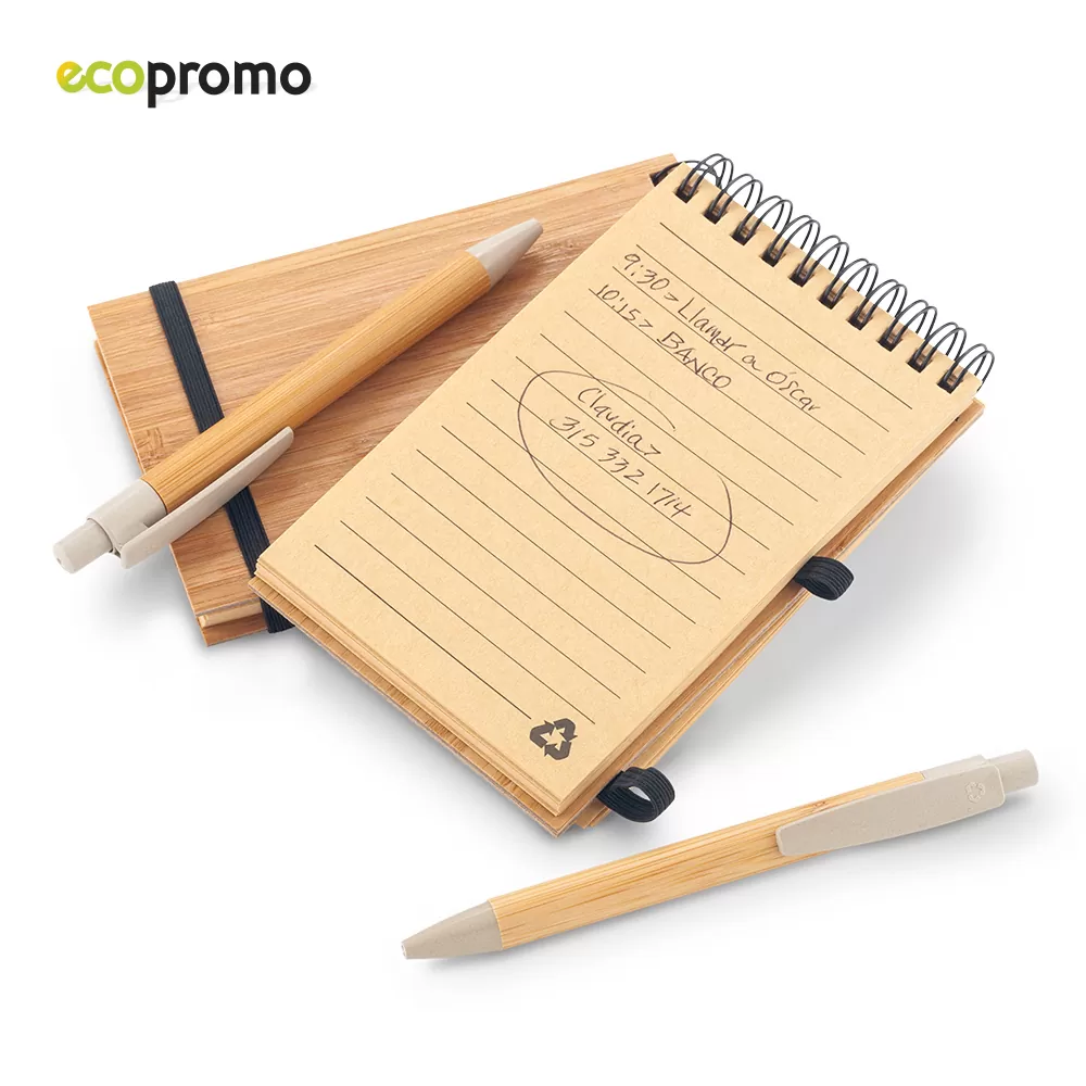 Libreta con Bolígrafo Bamboo 0