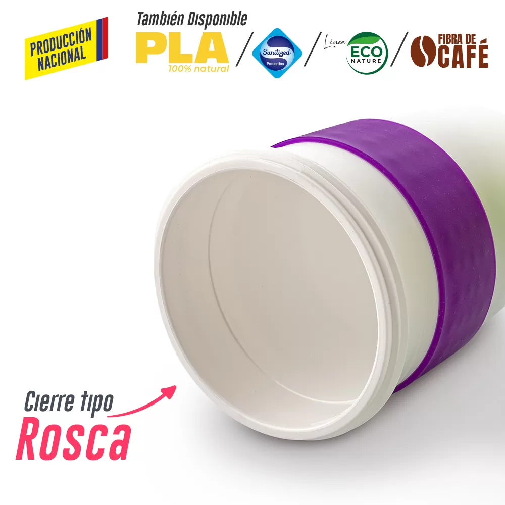 Mug Plastico Coffee Plus 12oz- Producción Nacional 0