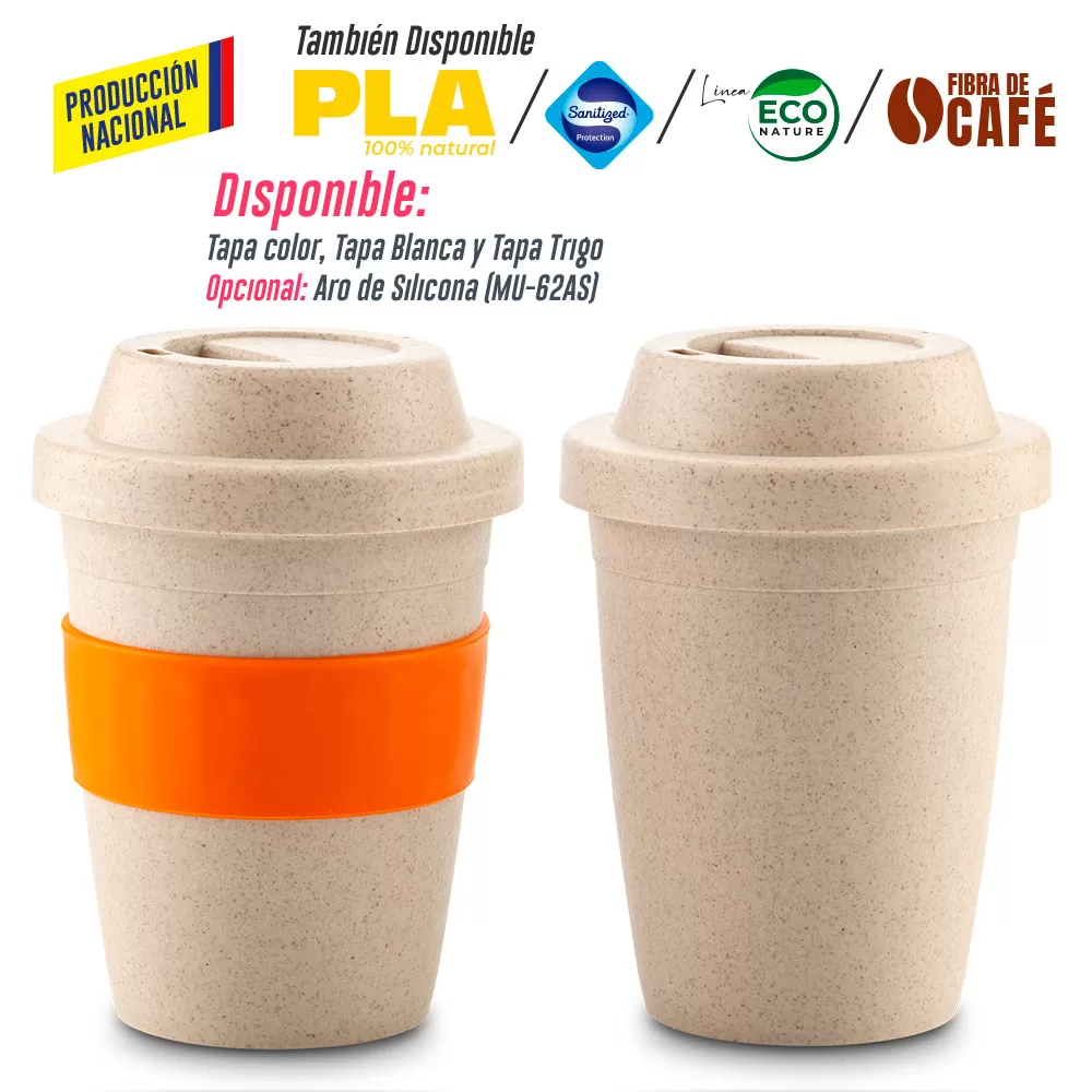 Mug Plastico Coffee Plus 12oz- Producción Nacional 1