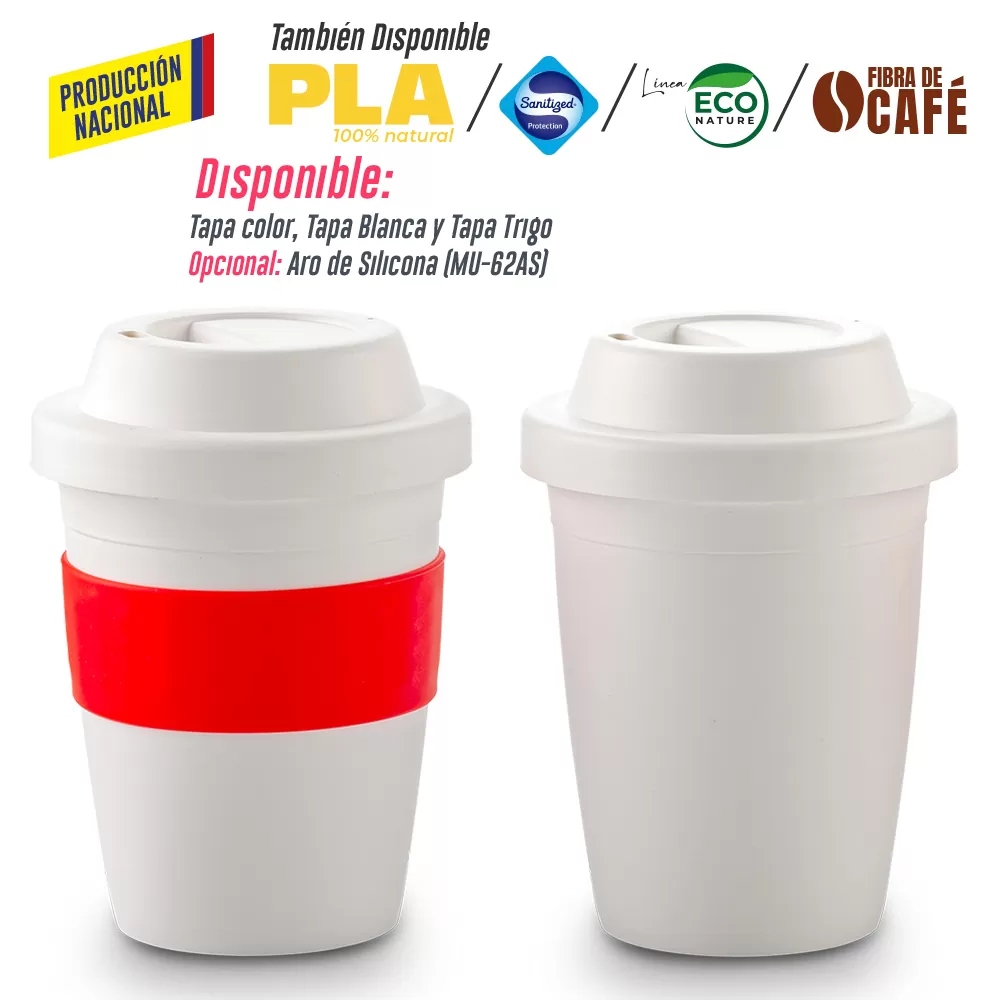 Mug Plastico Coffee Plus 12oz- Producción Nacional 2