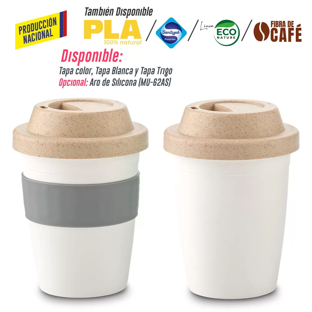 Mug Plastico Coffee Plus 12oz- Producción Nacional 3