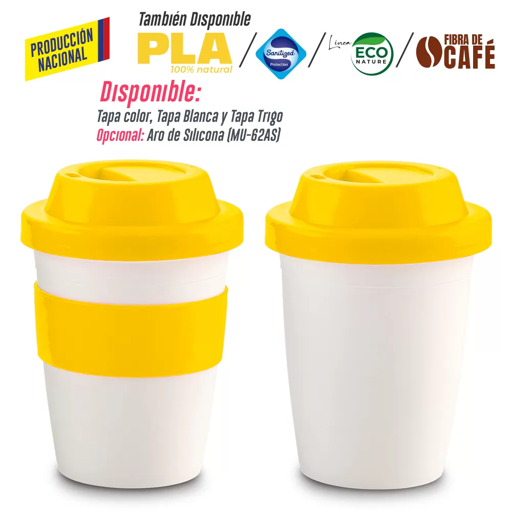 Mug Plastico Coffee Plus 12oz- Producción Nacional 4