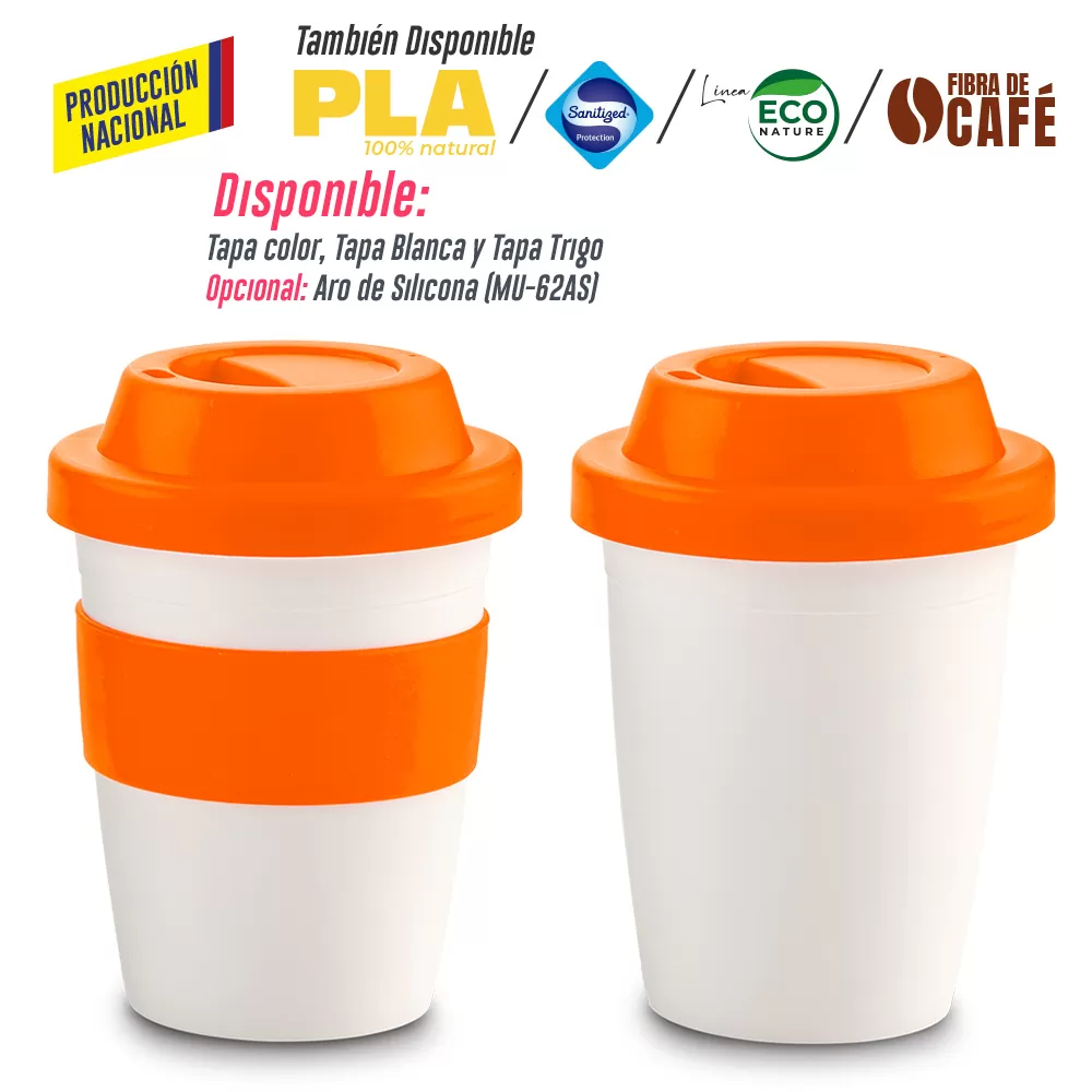 Mug Plastico Coffee Plus 12oz- Producción Nacional 6