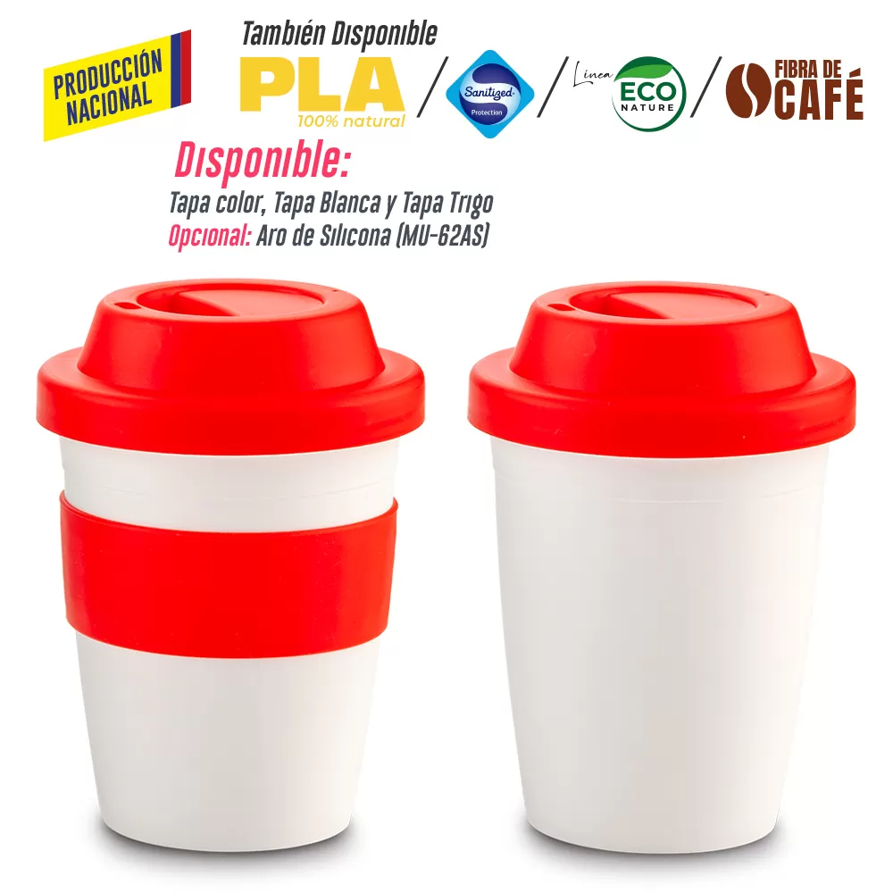 Mug Plastico Coffee Plus 12oz- Producción Nacional 8