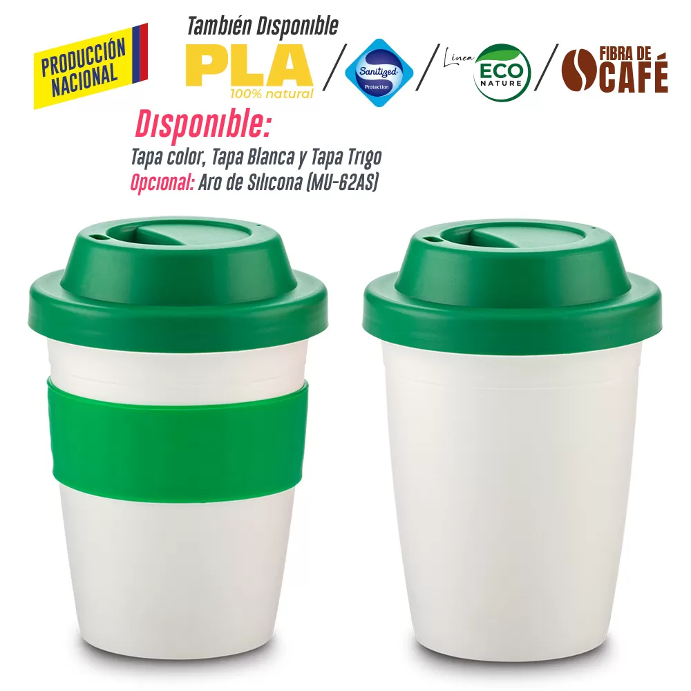 Mug Plastico Coffee Plus 12oz- Producción Nacional 9