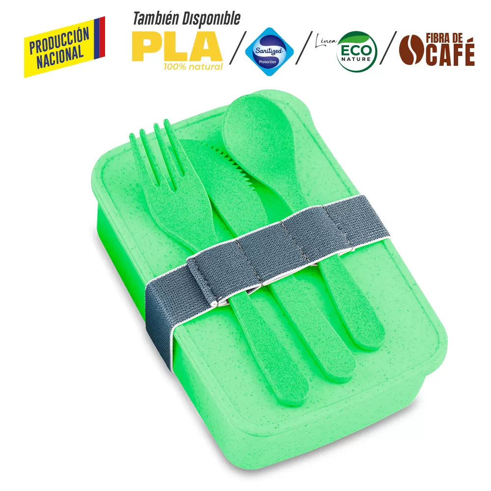 Portacomidas con Cubiertos Eco Square II -Prod Nal 3