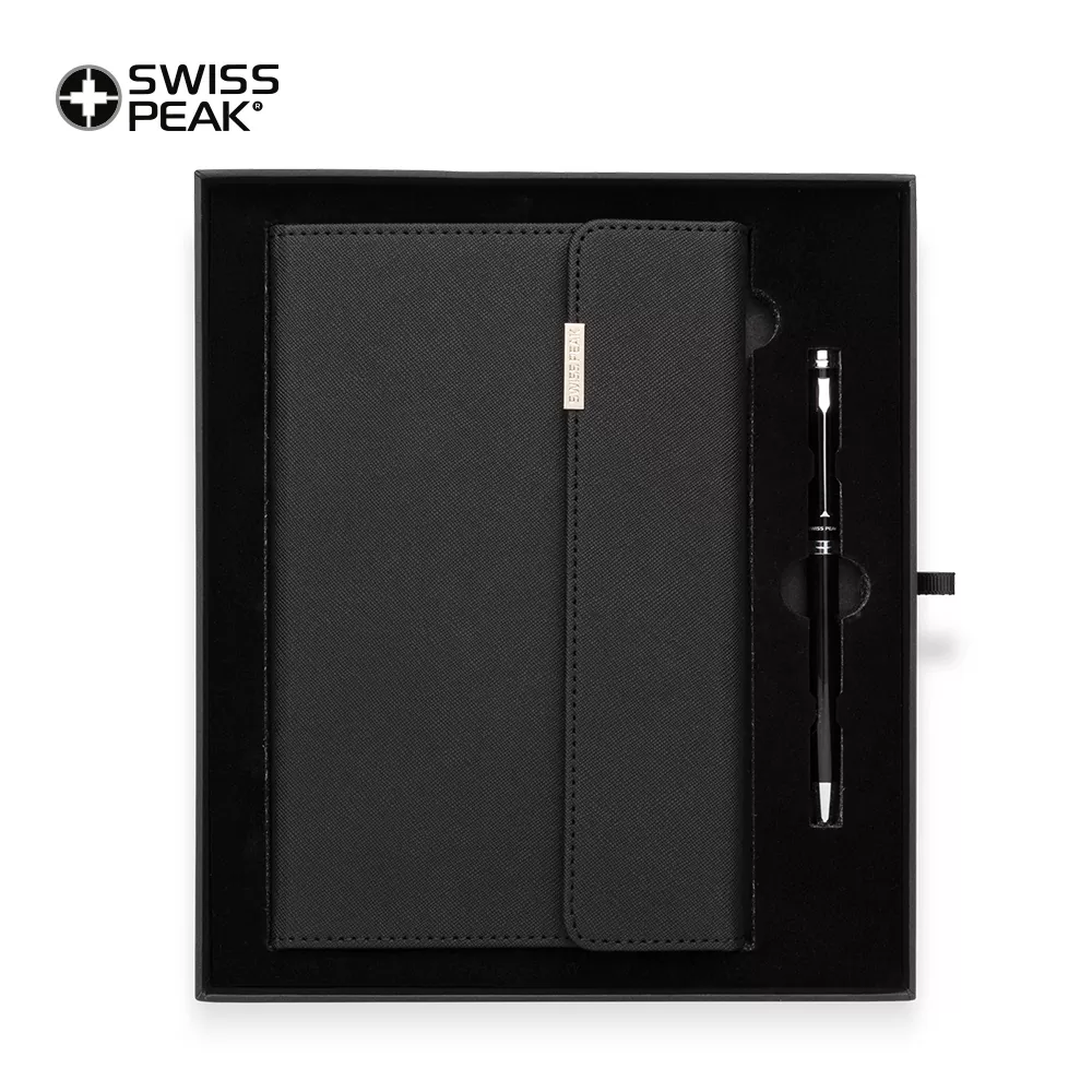 Set de Boligrafo y Libreta Swisspeak Lux 4