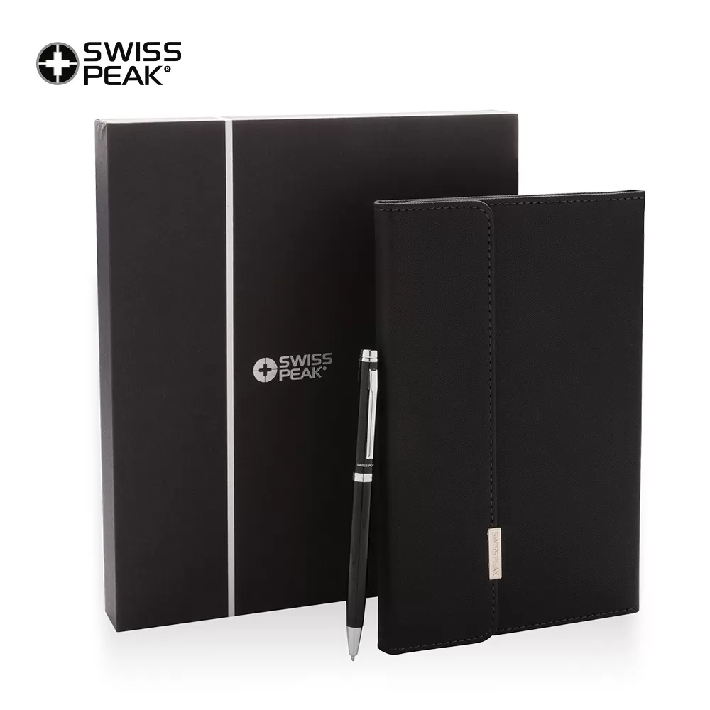 Set de Boligrafo y Libreta Swisspeak Lux 5