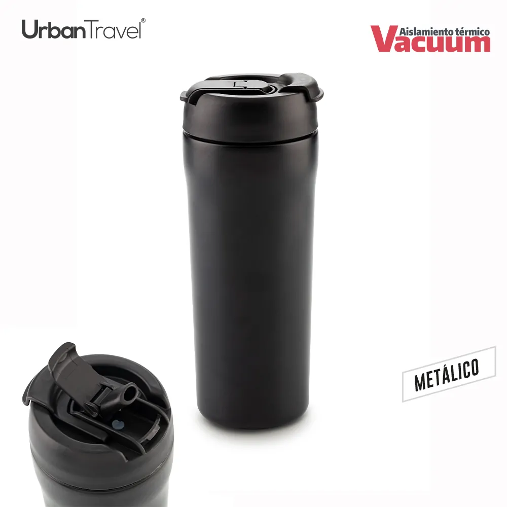Botilito Metálico Doom Urban Travel 600ml 0