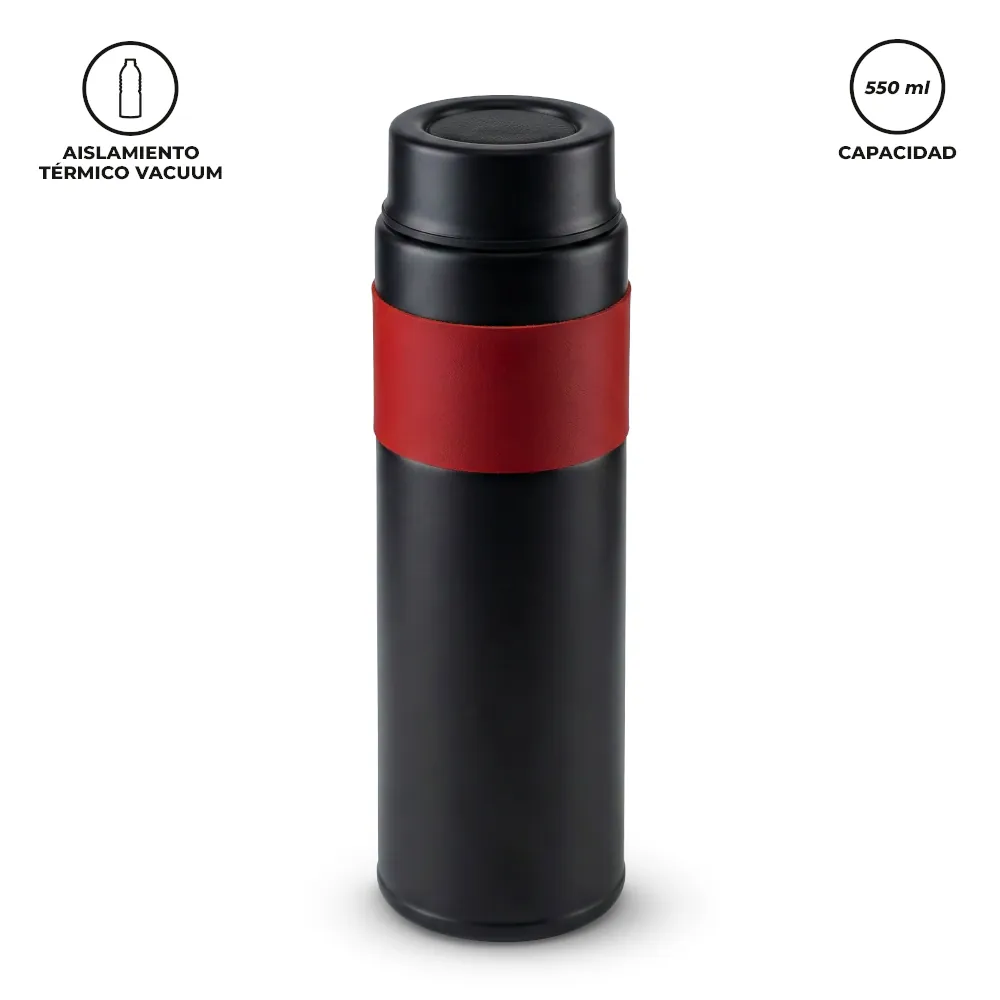 Botilito Metálico Concord Negro 550ml 0