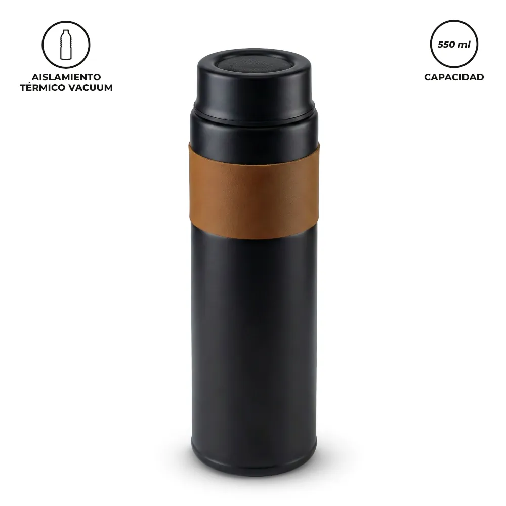 Botilito Metálico Concord Negro 550ml 1