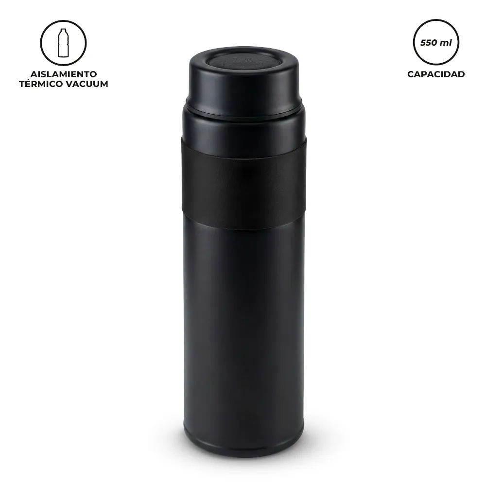 Botilito Metálico Concord Negro 550ml 2